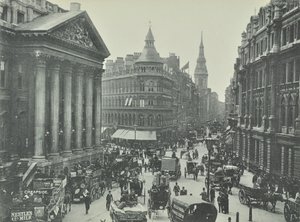 Mappin og Webb, Cheapside, fra Mansion House, der ser mod vest, City of London, 1895 af English Photographer