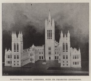 Marischal College, Aberdeen, med dets forventede udvidelser af English Photographer