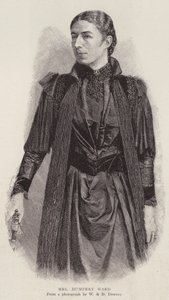 Mary Augusta Ward, engelsk romanforfatter (litho) af English Photographer