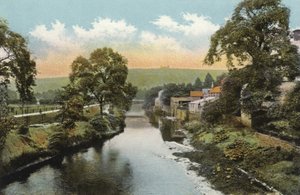 Matlock Bridge, ved floden Derwent af English Photographer