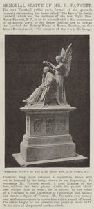 Mindestatue af hr. H Fawcett af English Photographer