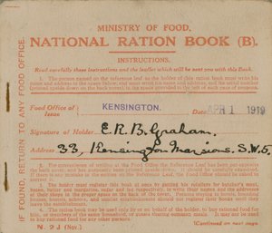 Fødevareministeriets nationale rationeringsbog af English Photographer