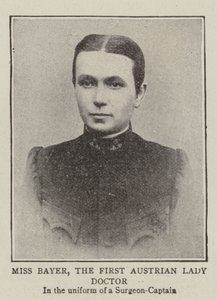 Miss Bayer, den første østrigske læge af English Photographer
