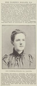 Miss Florence Holland, BA, Calcutta af English Photographer