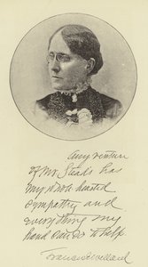 Frøken Frances E Willard af English Photographer