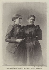 Miss Frances E Willard og Lady Henry Somerset af English Photographer