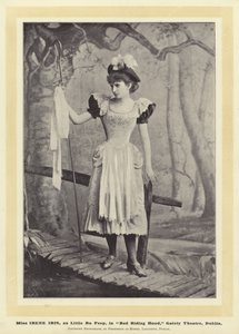 Miss Irene Iris, som Little Bo Peep, i Rødhætte, Gaiety Theatre, Dublin af English Photographer