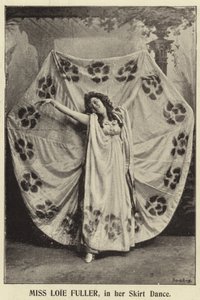 Miss Loie Fuller, i sin nederdeldans af English Photographer