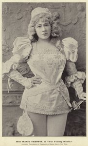 Miss Marie Tempest, i Fægtemesteren af English Photographer