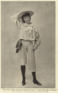 Miss May Yohe, synger Plantationssangen i Little Christopher Columbus af English Photographer