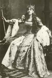 Miss Violet Vanbrugh som Anne Boleyn (gravure) af English Photographer