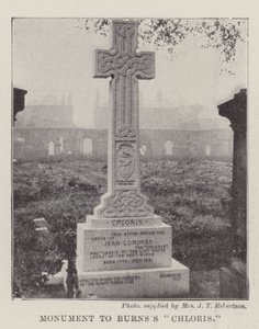 Monument til Burnss Chloris af English Photographer