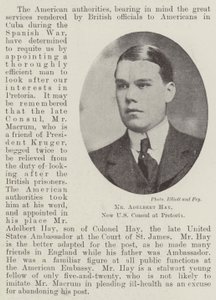 Adelbert Hay, ny amerikansk konsul i Pretoria af English Photographer