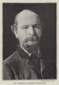 Algernon Charles Swinburne af English Photographer