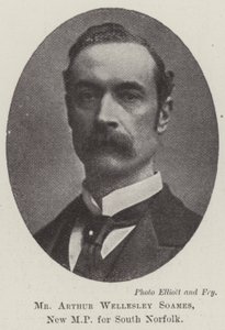 Arthur Wellesley Soames, nyt parlamentsmedlem for South Norfolk af English Photographer