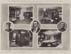 Mr. Chamberlains kommende tur, HMS Good Hope, som udstyret til rejsen af English Photographer