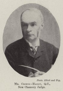Mr. Cozens-Hardy, QC, ny kancellidommer af English Photographer