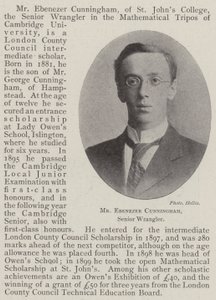 Mr. Ebenezer Cunningham, Senior Wrangler af English Photographer