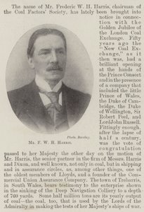 Hr F W H Harris af English Photographer