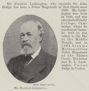 Franklin Lushington af English Photographer