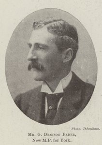 G. Denison Faber, nyt parlamentsmedlem for York af English Photographer