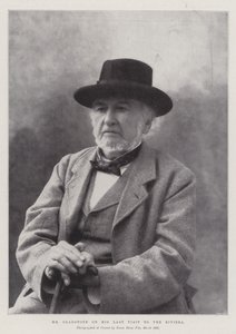 Gladstone på sit sidste besøg på Rivieraen af English Photographer