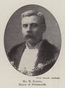 H Kimber, borgmester i Portsmouth af English Photographer