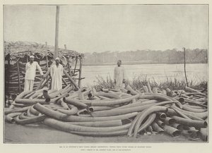 Mr H M Stanleys Emin Pasha Relief Expedition, Tippoo Tibs Ivory Store ved Stanley Falls