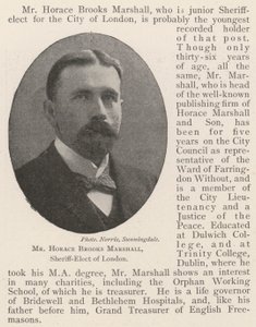 Horace Brooks Marshall, Sheriff-Elect i London af English Photographer