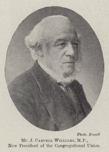 Mr. J Carvell Williams, MP, ny præsident for Congregational Union af English Photographer