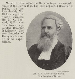 Mr J H Etherington-Smith, ny optager af Derby af English Photographer