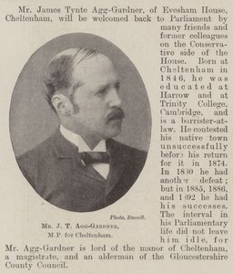 JT Agg-Gardner, MP for Cheltenham af English Photographer