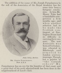 Joseph Farquharson, New ARA af English Photographer