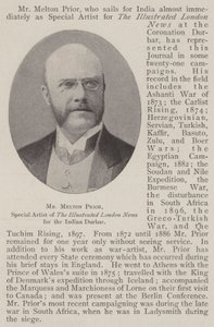 Mr. Melton Prior, Special Artist of The Illustrated London News for det indiske Durbar af English Photographer