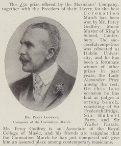 Mr. Percy Godfrey, komponist af kroningsmarchen af English Photographer