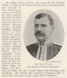 Philip Watts, ny direktør for Naval Construction af English Photographer