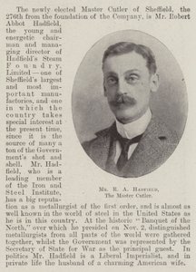 Mr RA Hadfield, mester cutler af English Photographer