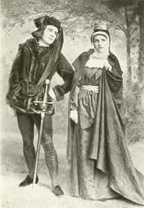 Mr R Manseld og Miss B Cameron som Richard III og Lady Anne (dybtryk) af English Photographer