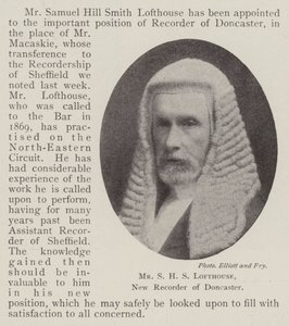 Mr S H S Lofthouse, ny optager af Doncaster af English Photographer