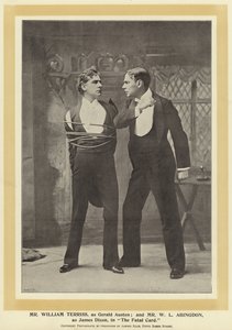 William Terriss, som Gerald Austen, og W L Abingdon, som James Dixon, i The Fatal Card af English Photographer