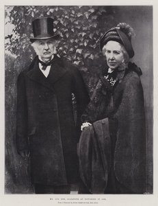 Hr og fru Gladstone i Hawarden i 1895