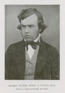 Myles Birket Foster, engelsk kunstner, som ung mand (s/h foto) af English Photographer