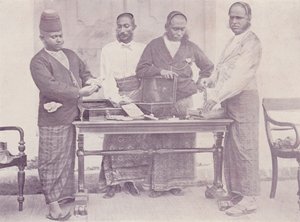 Indfødte kræmmere, Galle, Ceylon af English Photographer