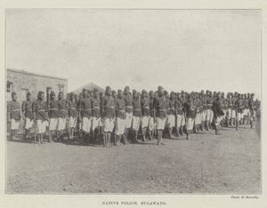Indfødt politi, Bulawayo af English Photographer