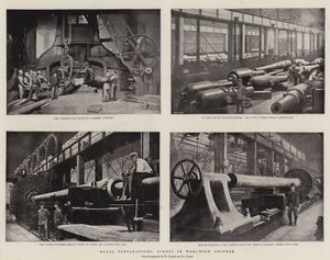 Flådeforberedelser, scener i Woolwich Arsenal
