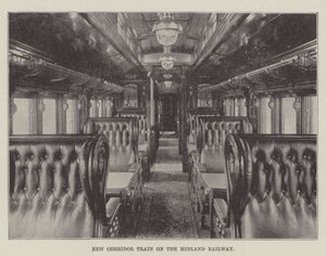 Nyt korridortog på Midland Railway af English Photographer