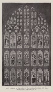 Nyt vindue i Canterbury Cathedral, afsløret af prinsen af Wales den 29. maj af English Photographer