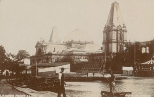 North Front og Lake, Alexandra Palace af English Photographer