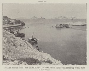 Bemærkelsesværdige franske forter, Chateau dIf og forter, der forsvarer indgangen til Marseilles havn af English Photographer