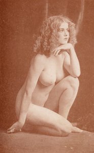 Nudistisk kunst: Cynthia (s/h-foto) af English Photographer